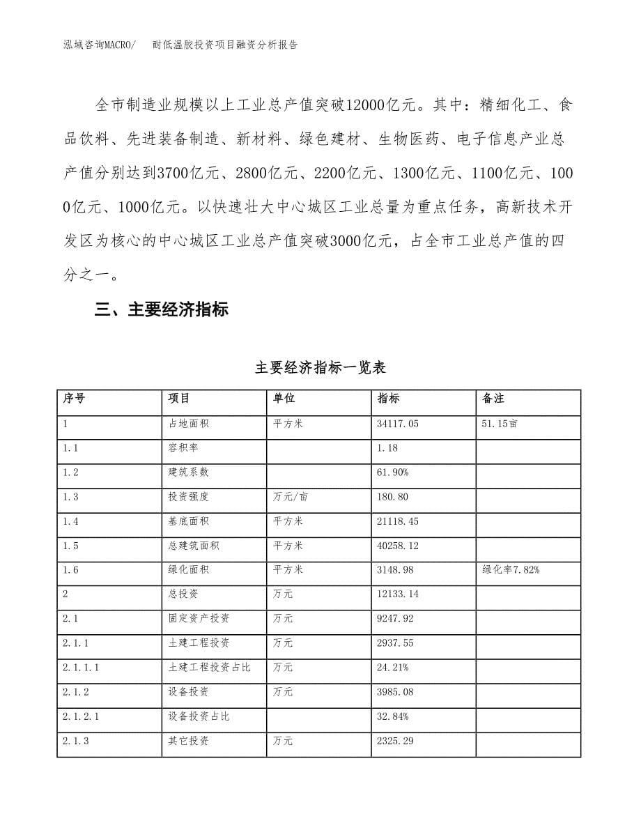 耐低温胶投资项目融资分析报告.docx_第5页