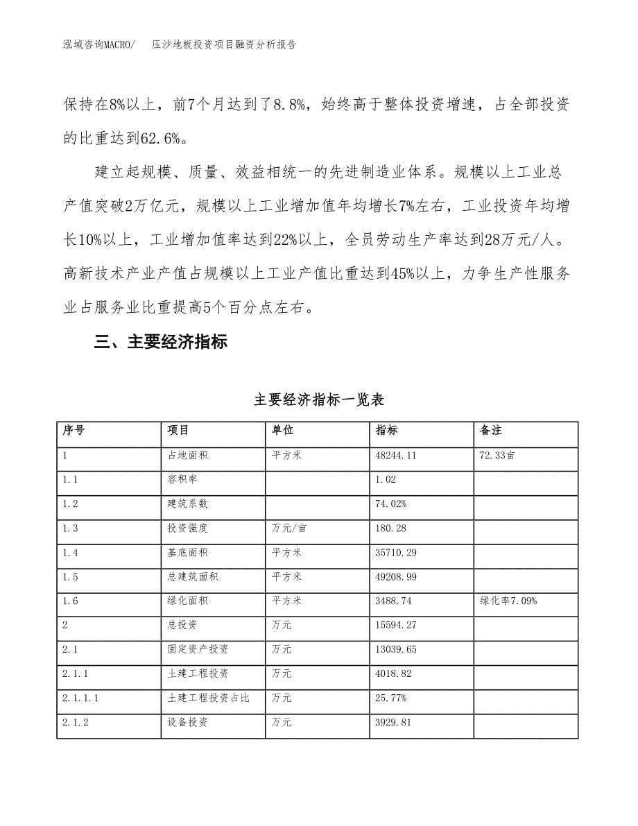 压沙地板投资项目融资分析报告.docx_第5页