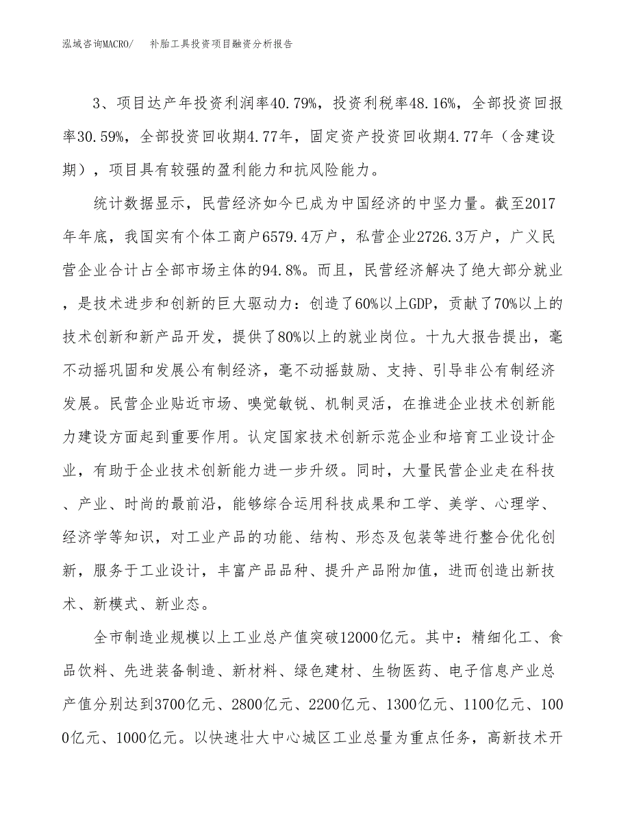 补胎工具投资项目融资分析报告.docx_第4页