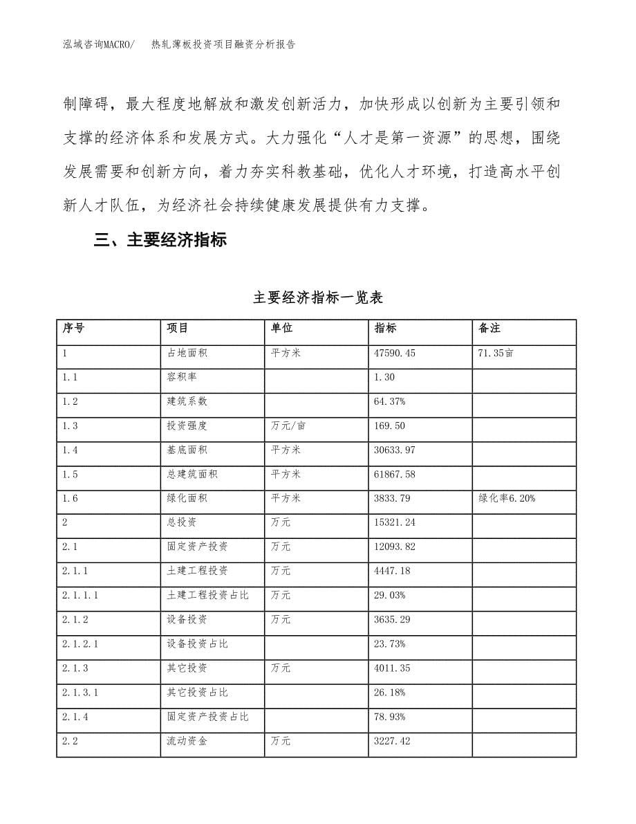 热轧薄板投资项目融资分析报告.docx_第5页