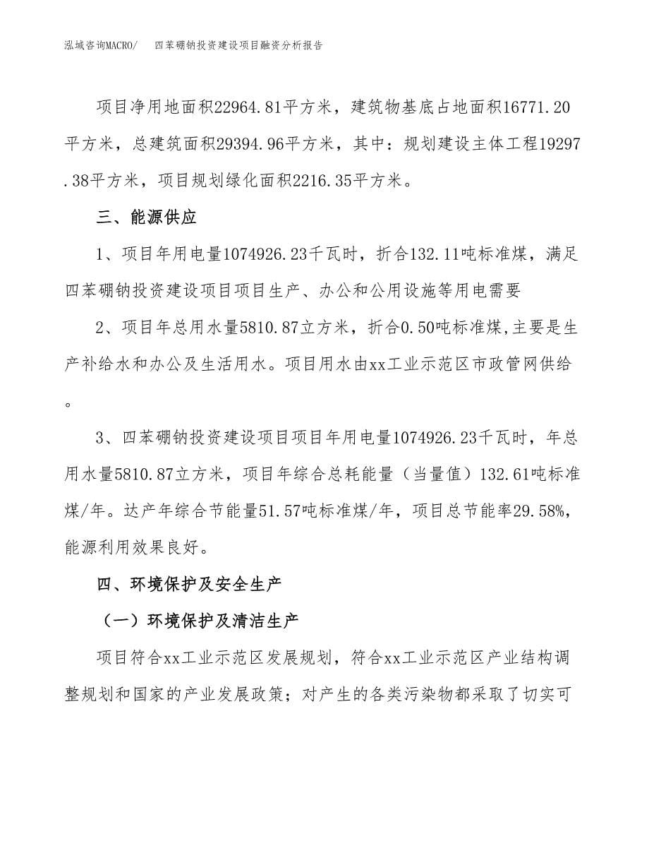 四苯硼钠投资建设项目融资分析报告.docx_第5页