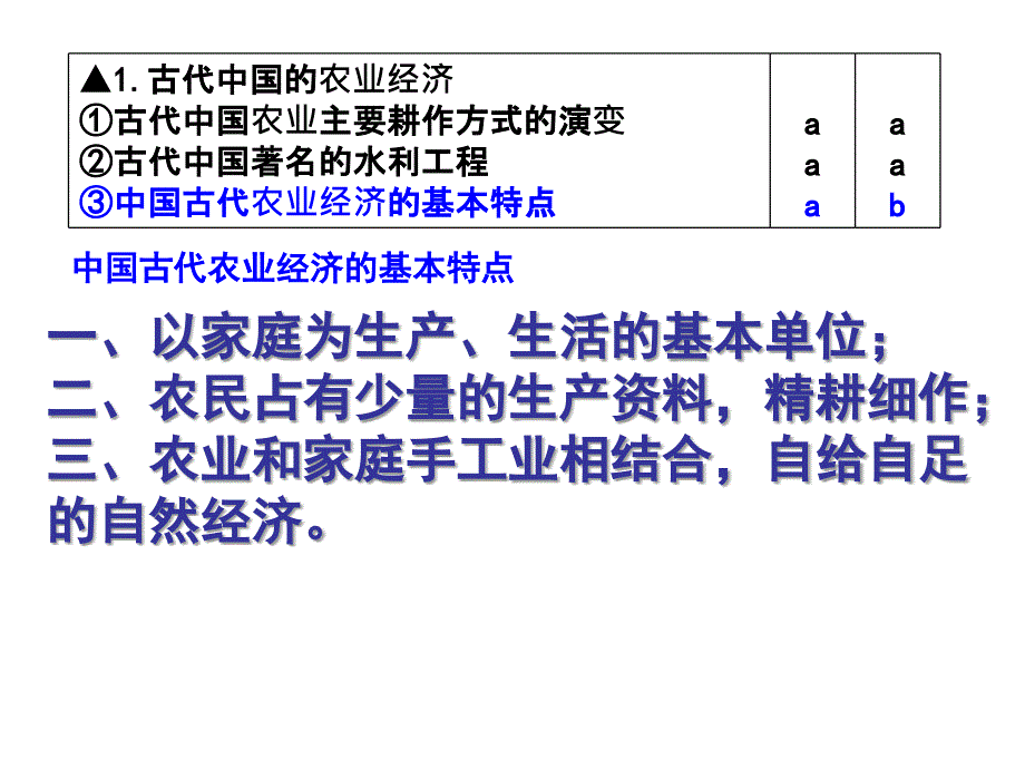 春秋汉冶金唐宋明清陶瓷业的主要成就aaaabb汉唐丝织业的主要_第3页