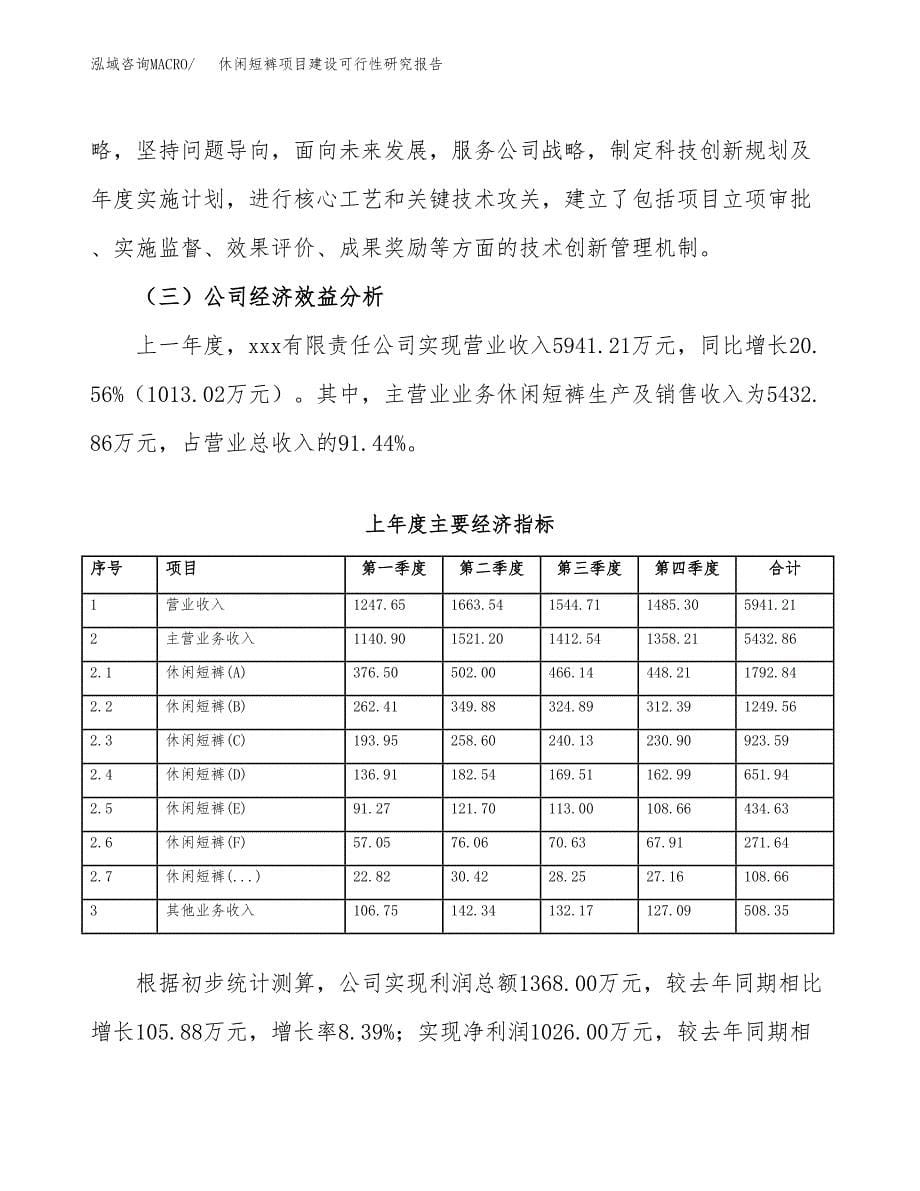 休闲短裤项目建设可行性研究报告.docx_第5页