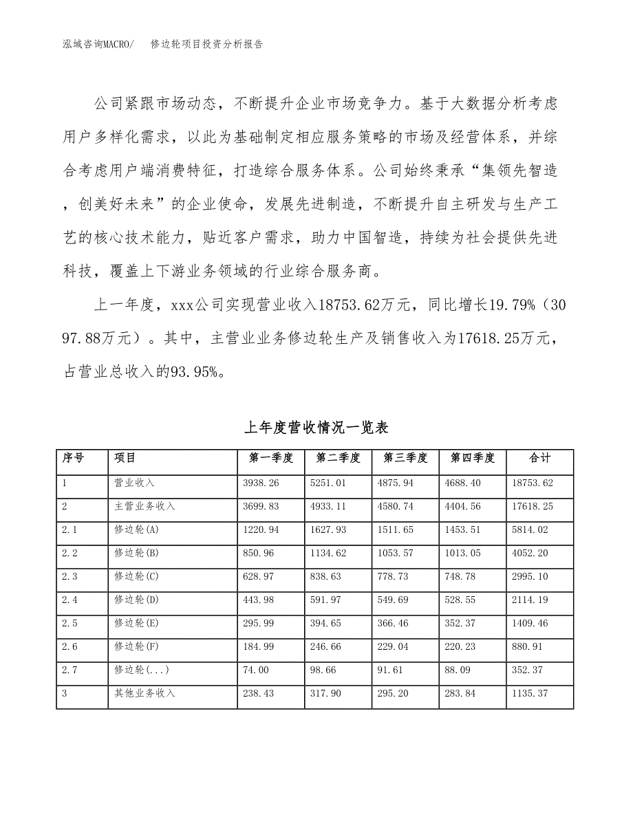 修边轮项目投资分析报告（总投资16000万元）（79亩）_第3页