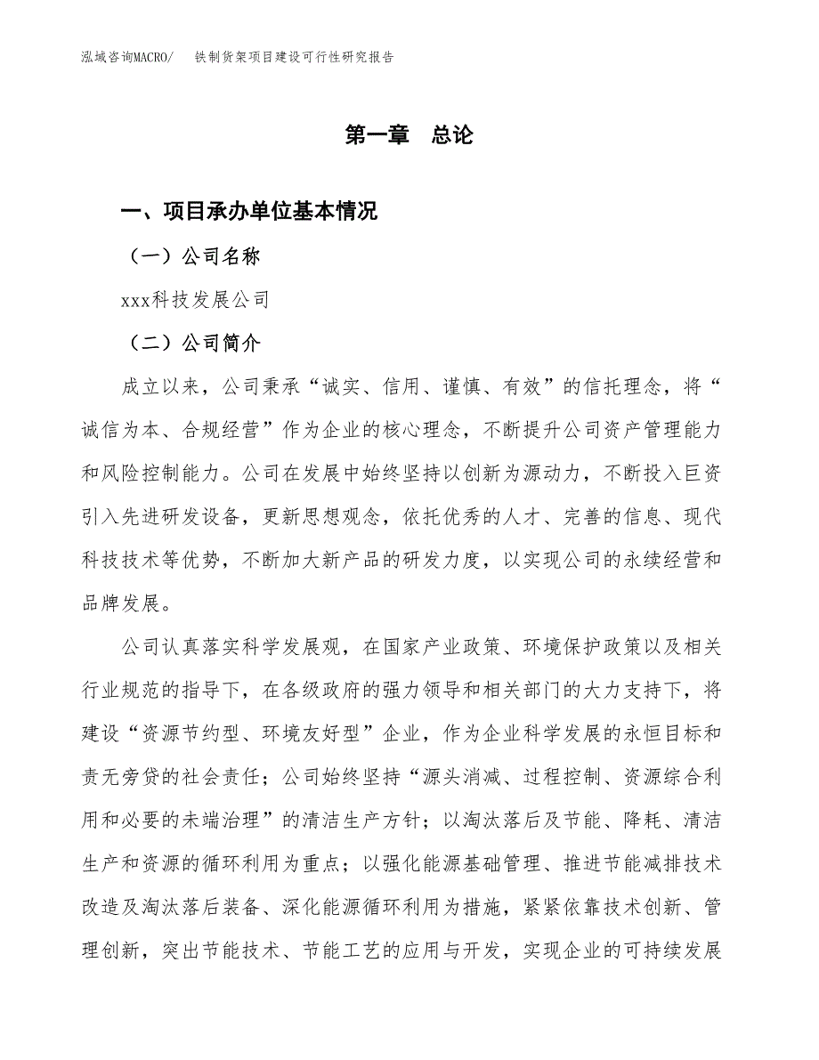 铁制货架项目建设可行性研究报告.docx_第4页