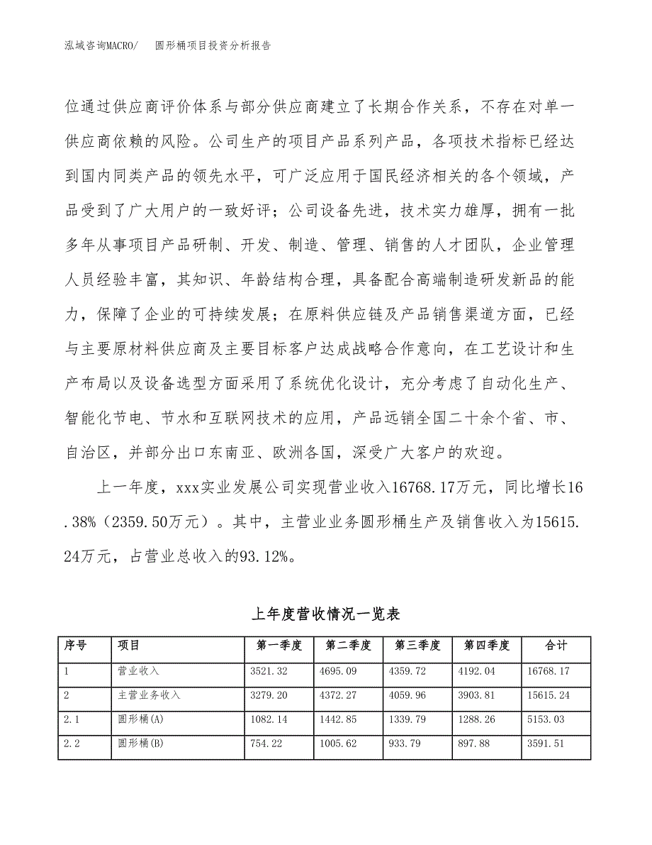 圆形桶项目投资分析报告（总投资10000万元）（36亩）_第3页