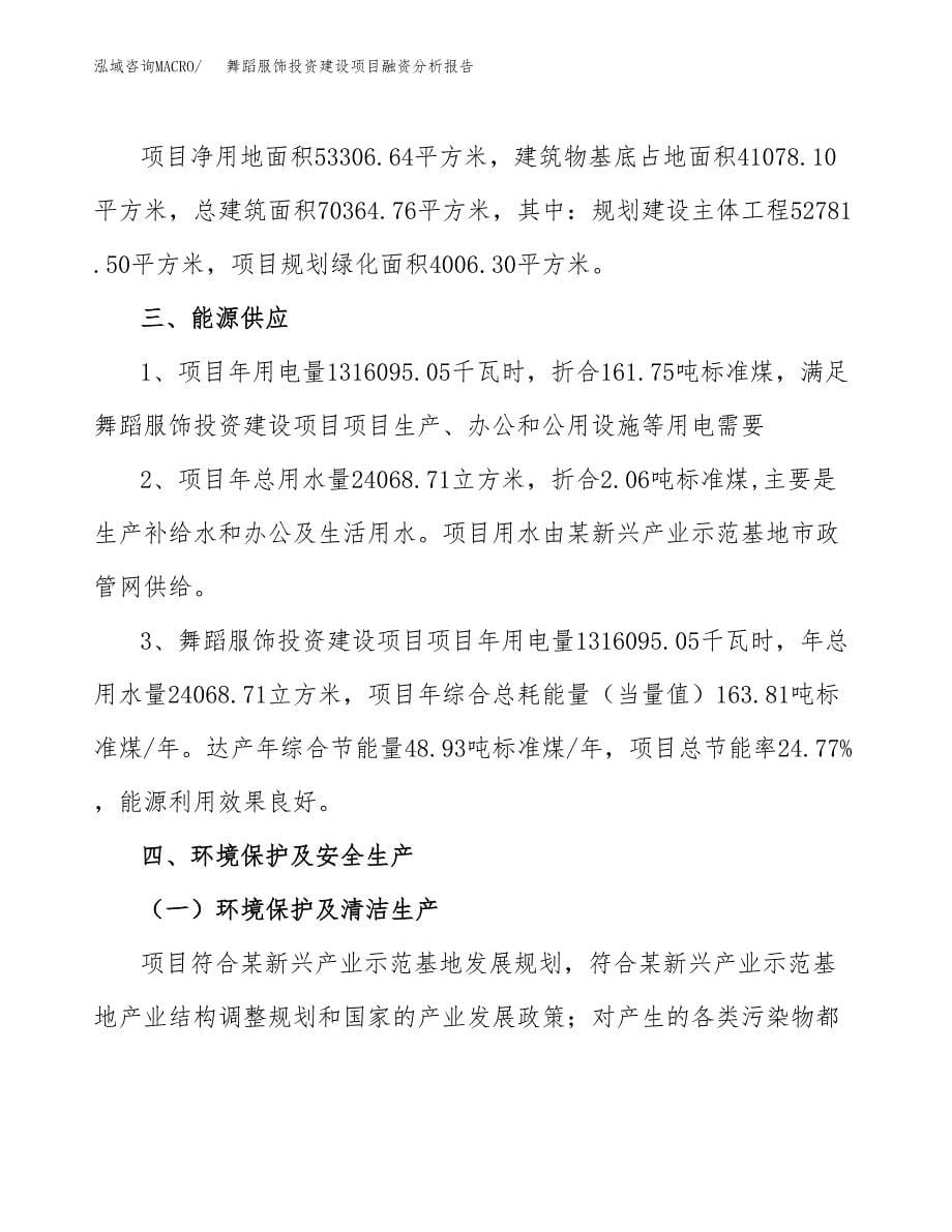 舞蹈服饰投资建设项目融资分析报告.docx_第5页