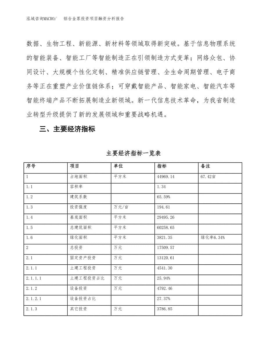 铝合金泵投资项目融资分析报告.docx_第5页