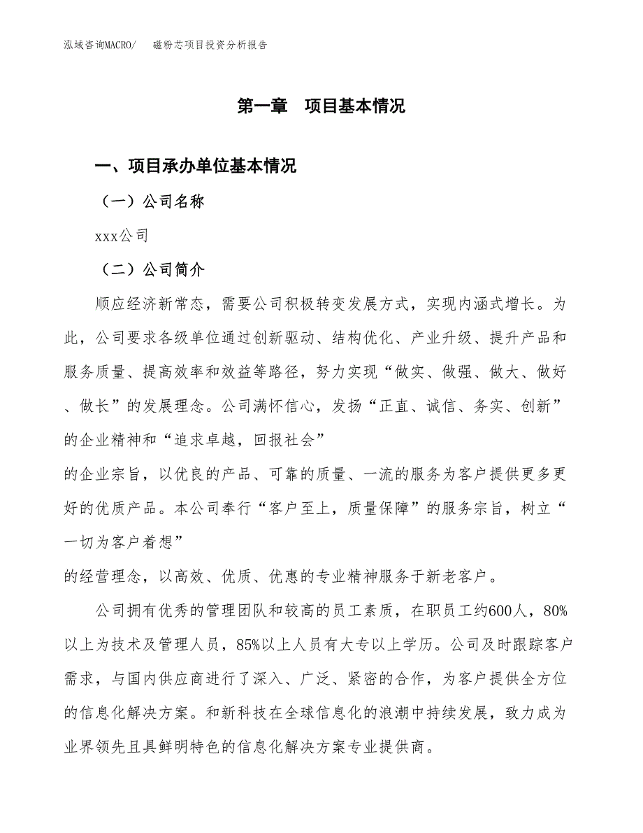 磁粉芯项目投资分析报告（总投资2000万元）（13亩）_第2页