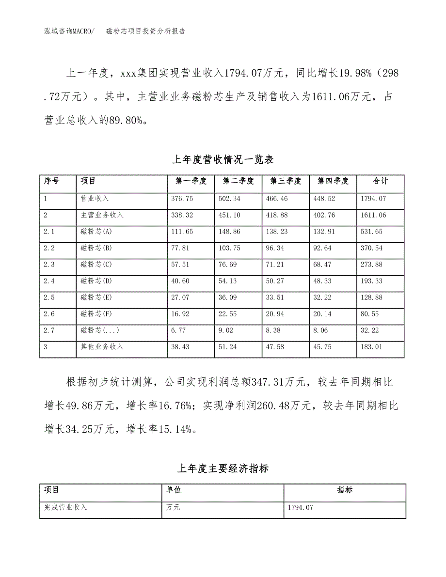 磁粉芯项目投资分析报告（总投资2000万元）（13亩）_第3页