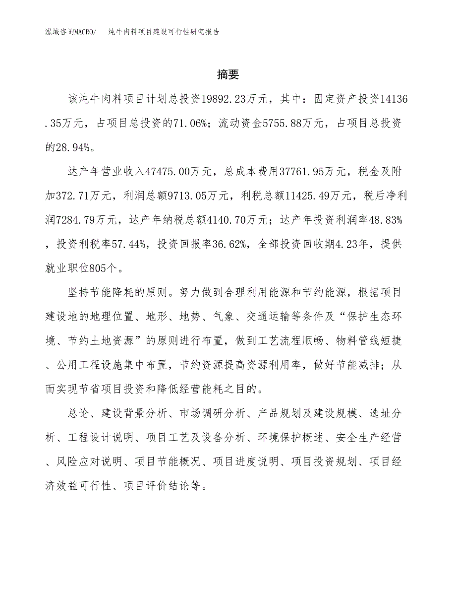 炖牛肉料项目建设可行性研究报告.docx_第2页