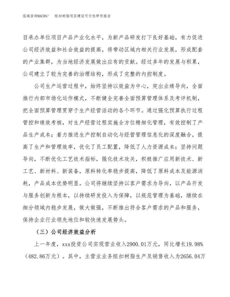 纽扣树脂项目建设可行性研究报告.docx_第5页