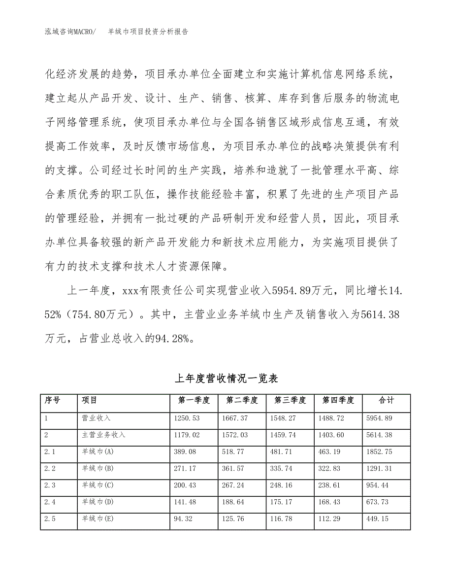 羊绒巾项目投资分析报告（总投资4000万元）（15亩）_第3页