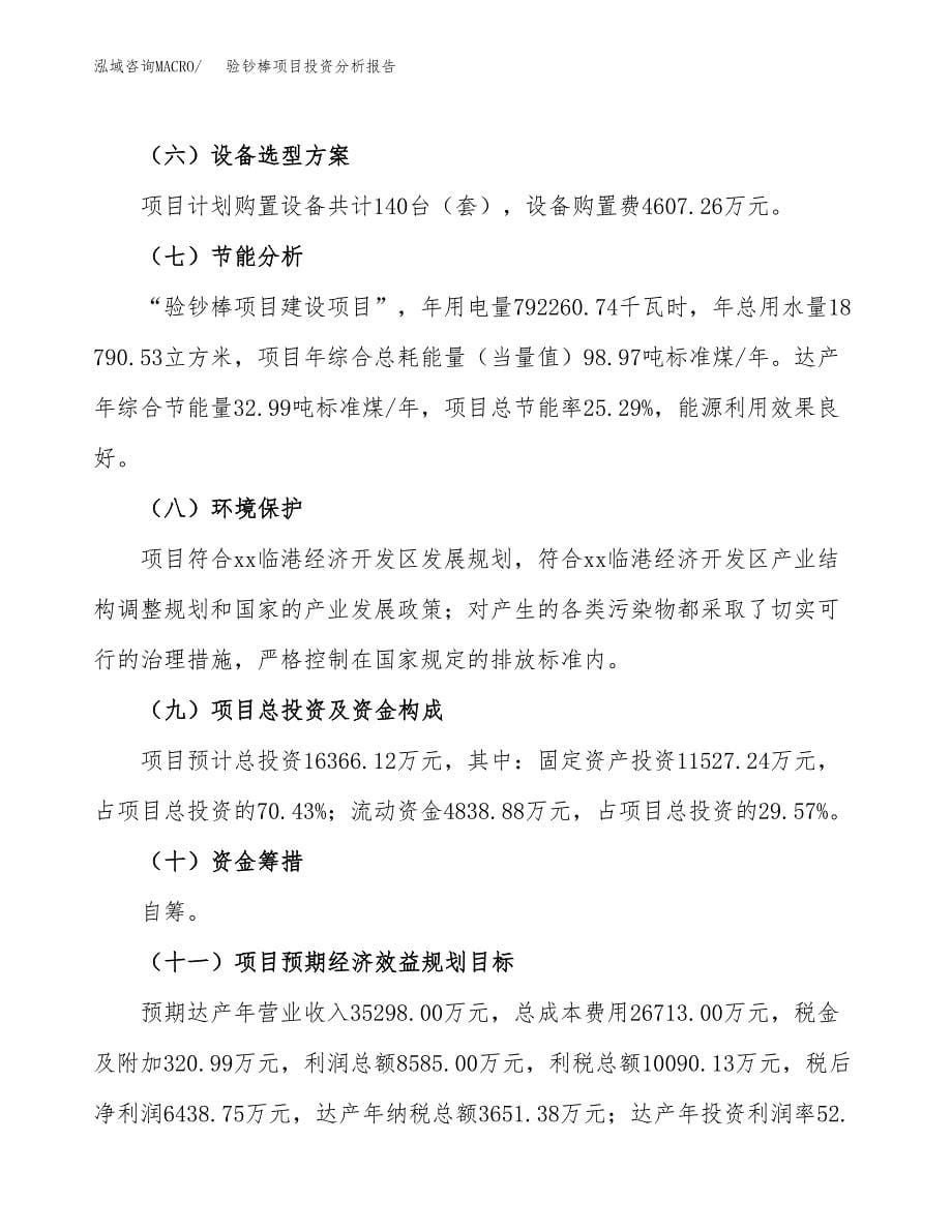 验钞棒项目投资分析报告（总投资16000万元）（67亩）_第5页