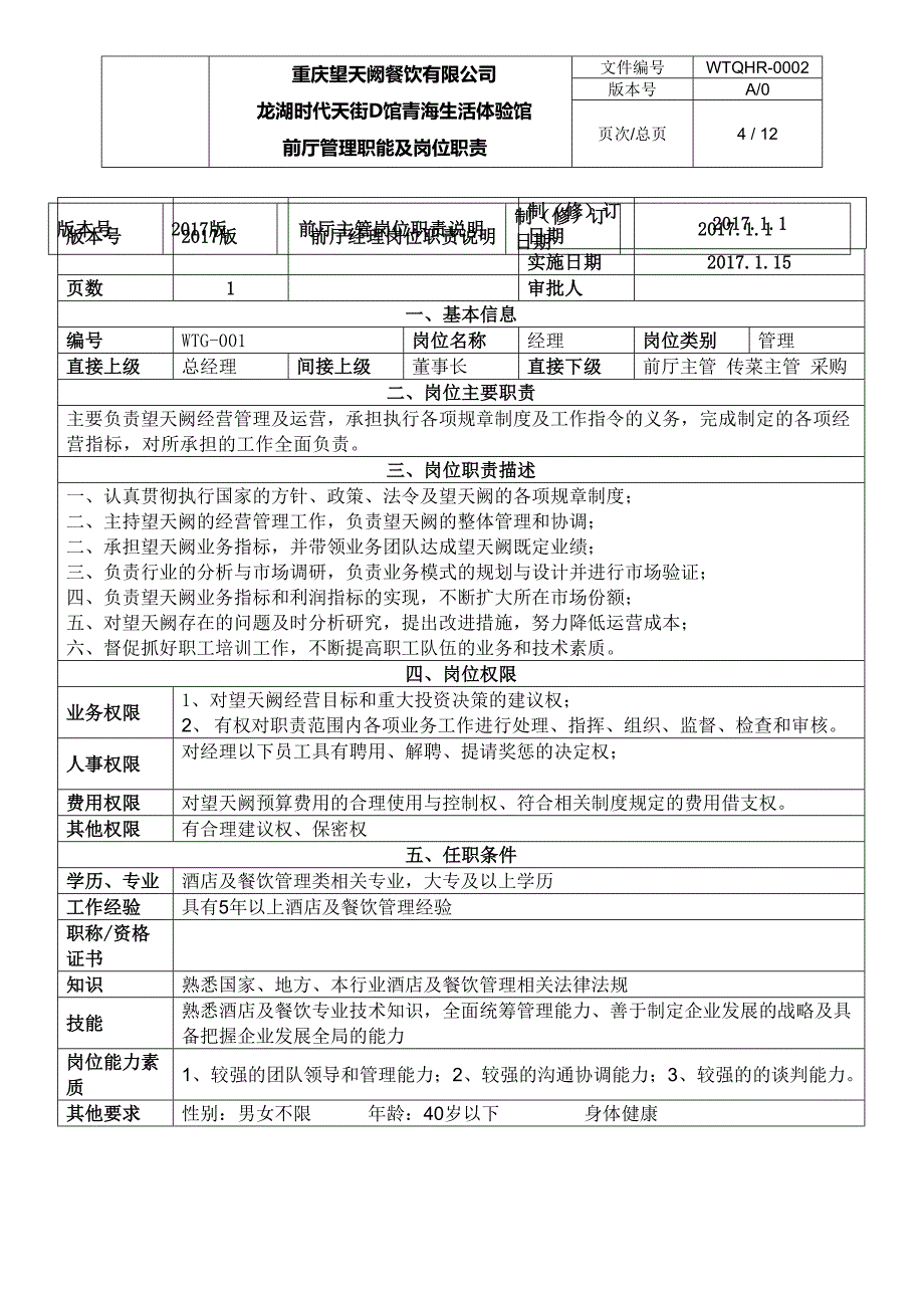 管理职能及各岗位职责.解析_第4页