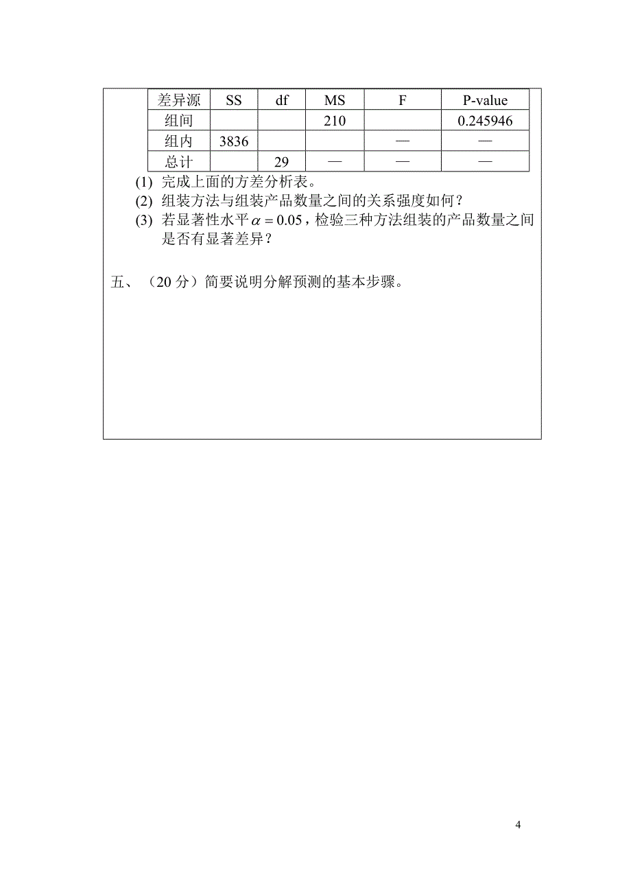 人民大学同等学历人员申请硕士学位考试试题题库(统计研究)._第4页