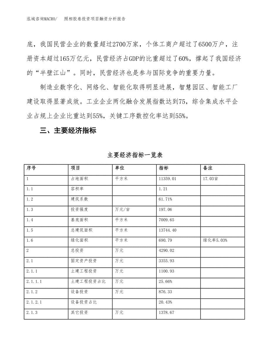 照相胶卷投资项目融资分析报告.docx_第5页