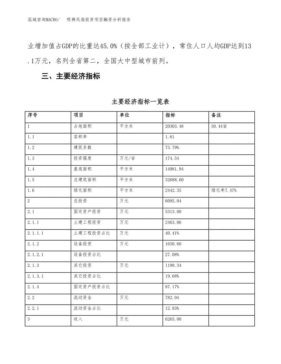 吸棉风扇投资项目融资分析报告.docx_第5页