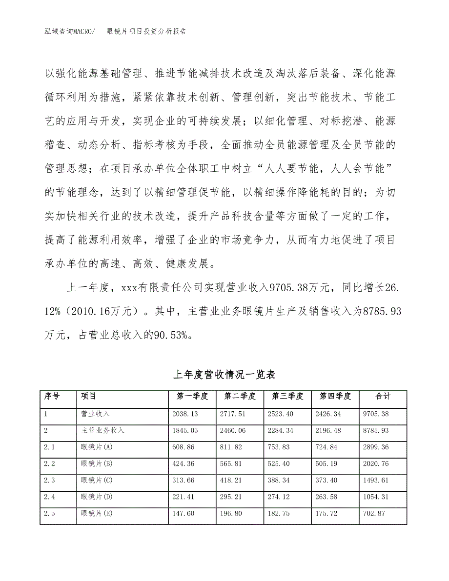 眼镜片项目投资分析报告（总投资4000万元）（16亩）_第3页