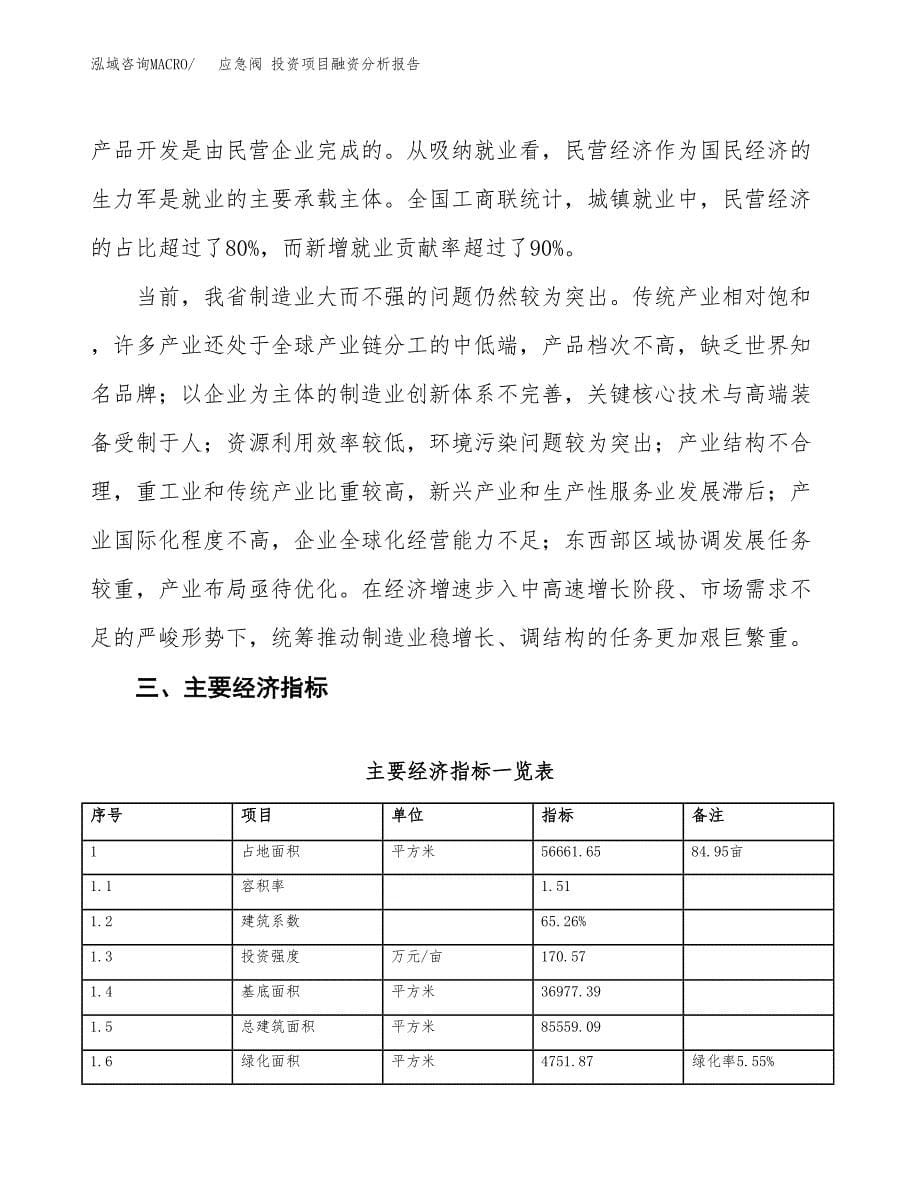 应急阀 投资项目融资分析报告.docx_第5页