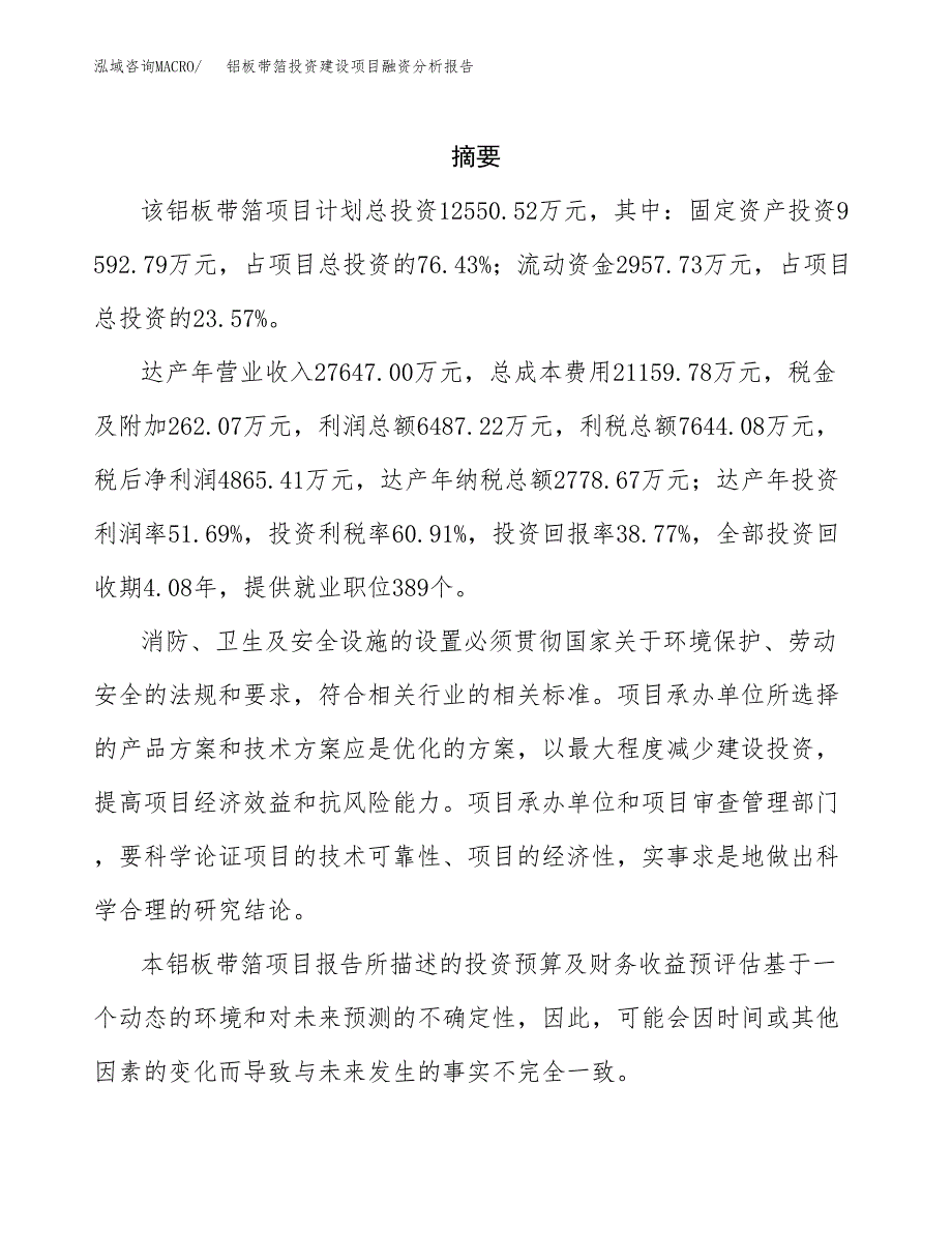 铝板带箔投资建设项目融资分析报告.docx_第2页