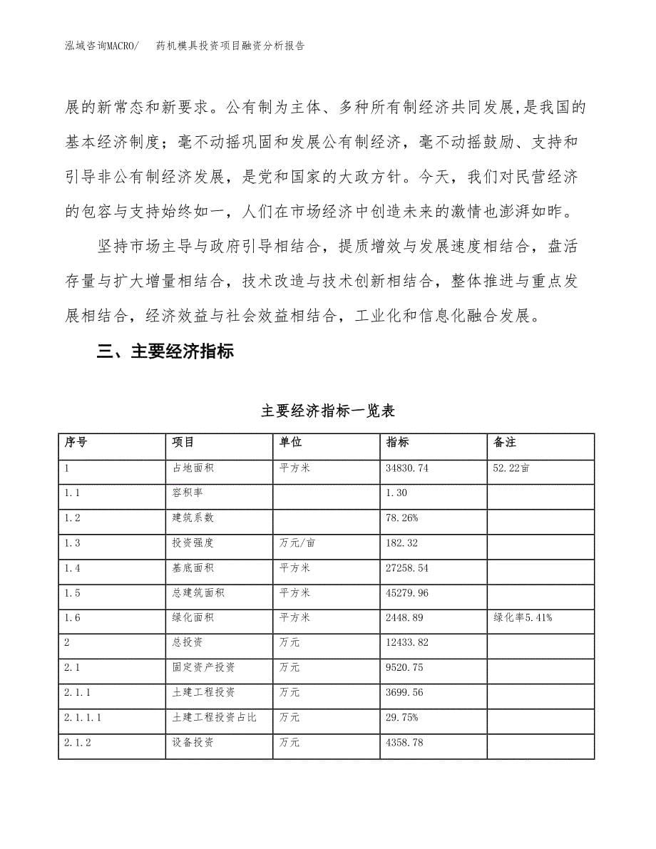 药机模具投资项目融资分析报告.docx_第5页