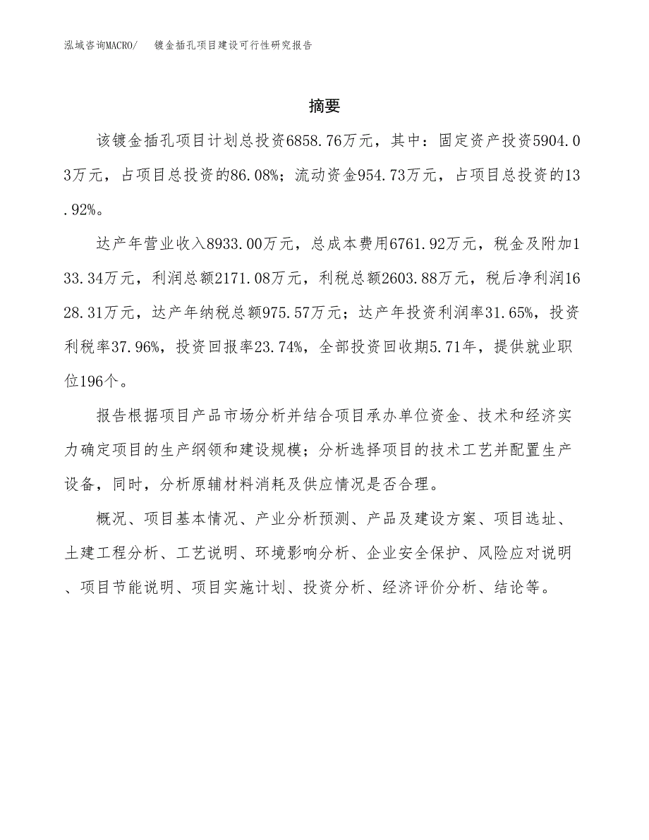 镀金插孔项目建设可行性研究报告.docx_第2页