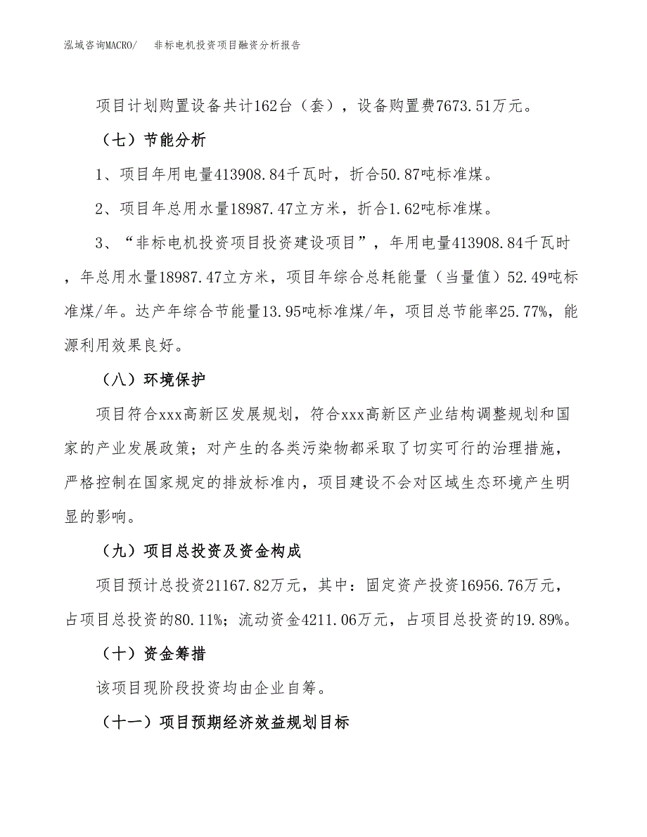 非标电机投资项目融资分析报告.docx_第2页