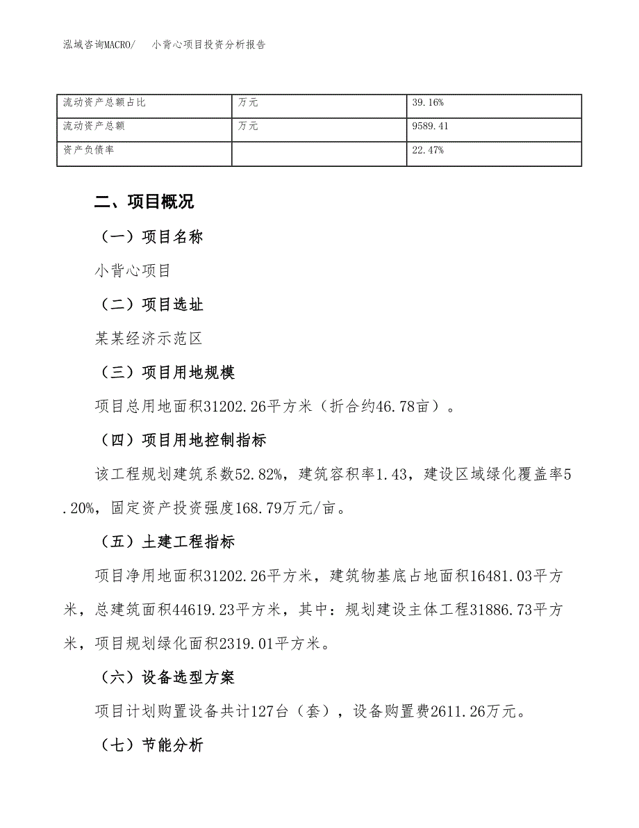 小背心项目投资分析报告（总投资11000万元）（47亩）_第4页