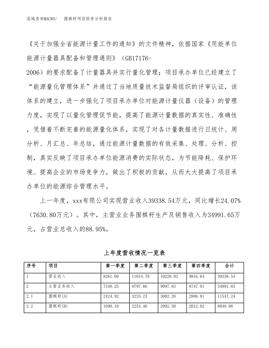 围棋籽项目投资分析报告（总投资20000万元）（88亩）_第3页