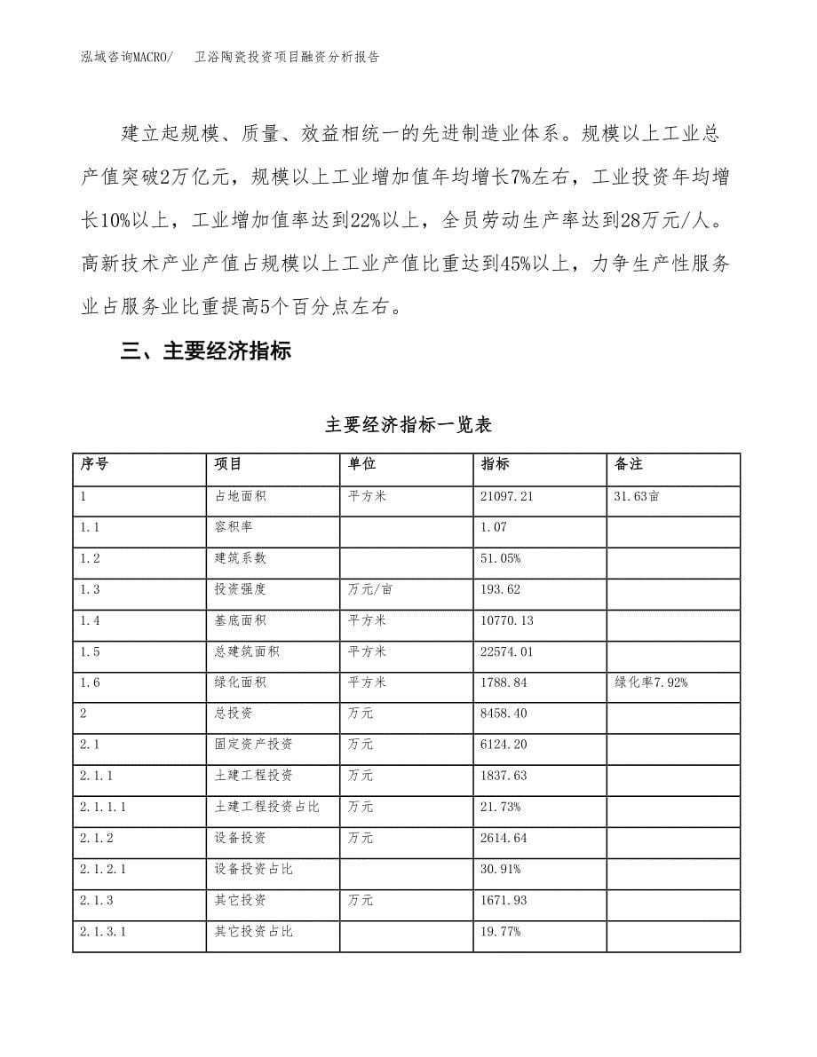 卫浴陶瓷投资项目融资分析报告.docx_第5页