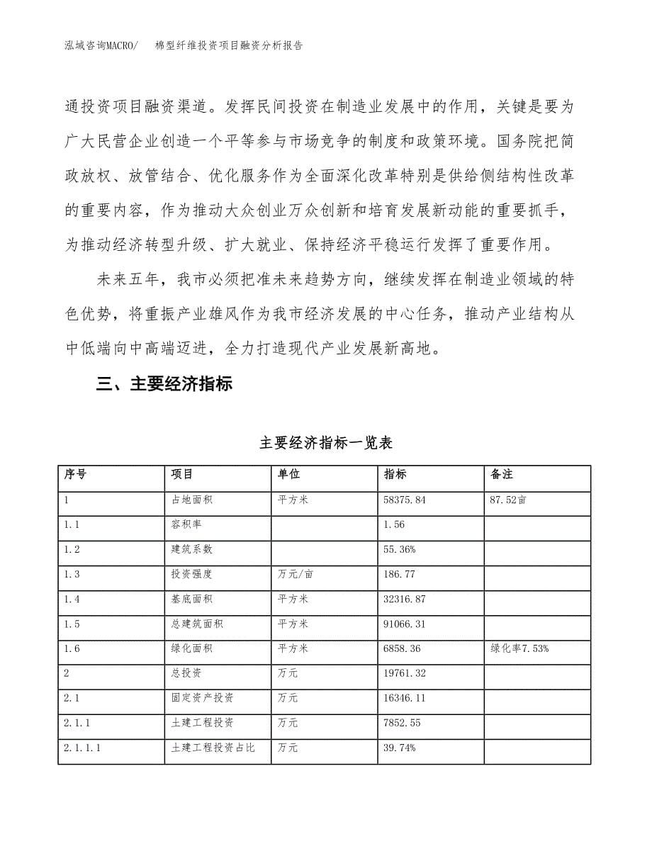 棉型纤维投资项目融资分析报告.docx_第5页