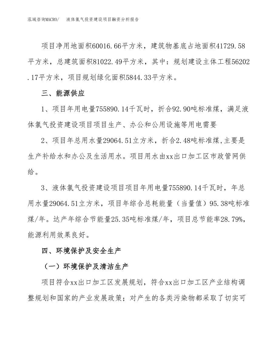 液体氯气投资建设项目融资分析报告.docx_第5页