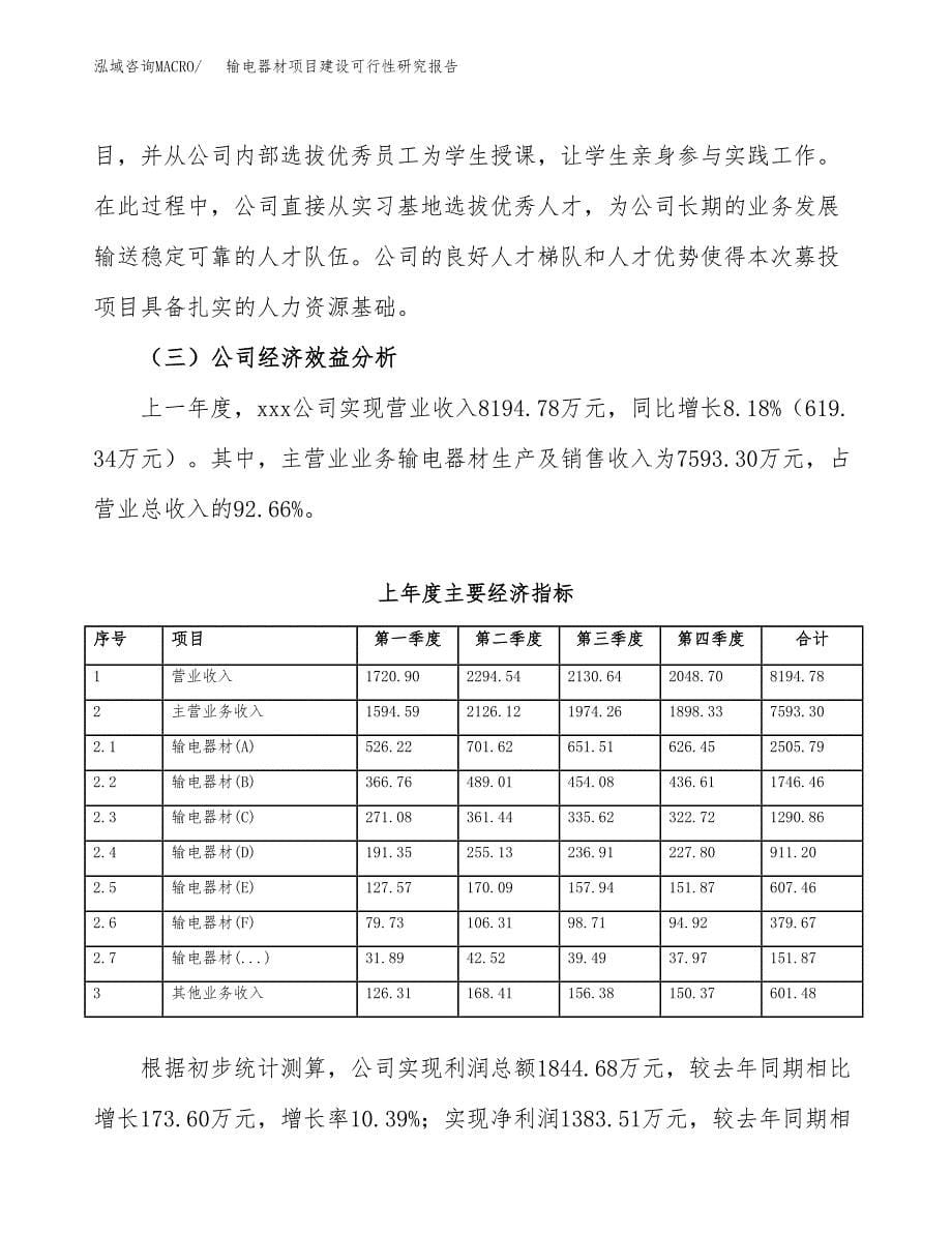 输电器材项目建设可行性研究报告.docx_第5页