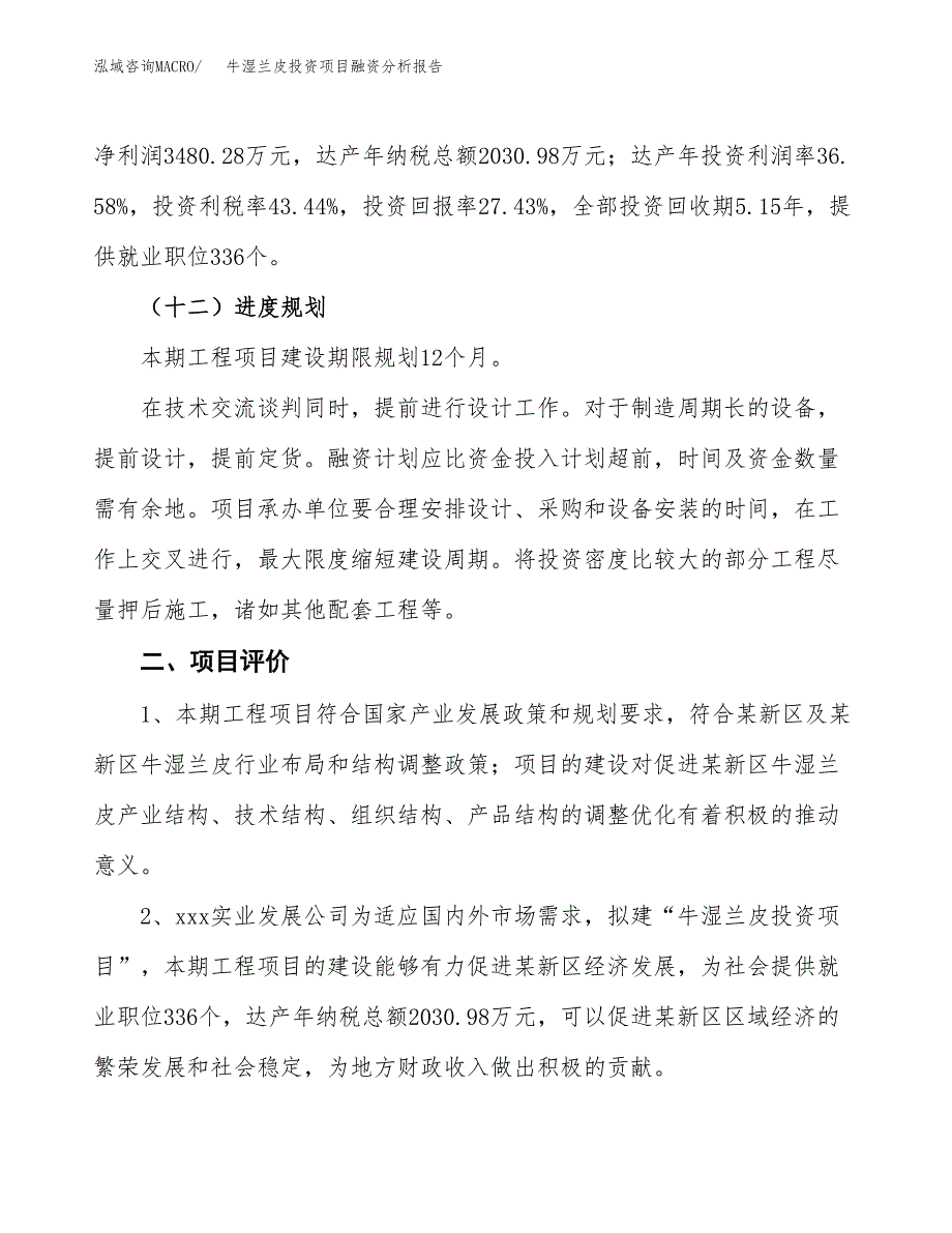 牛湿兰皮投资项目融资分析报告.docx_第3页