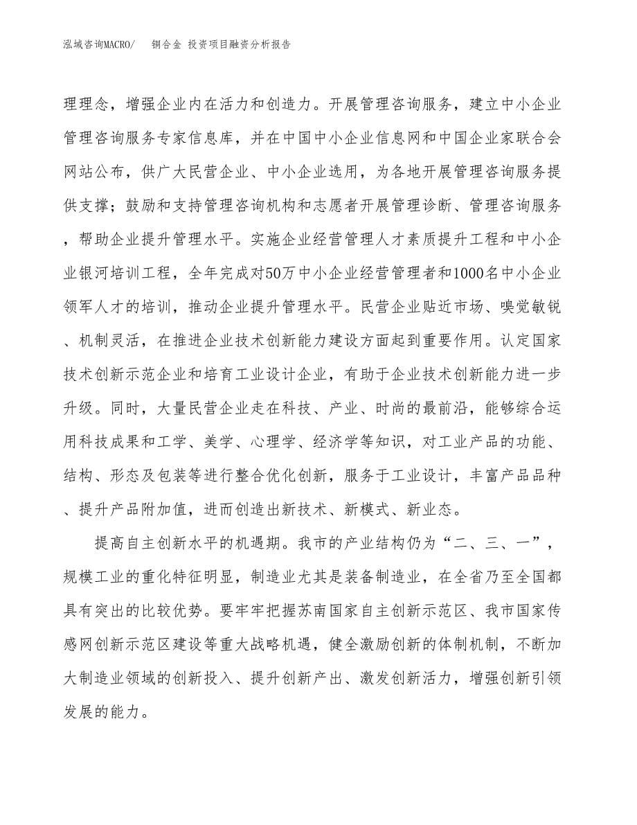 铜合金 投资项目融资分析报告.docx_第5页