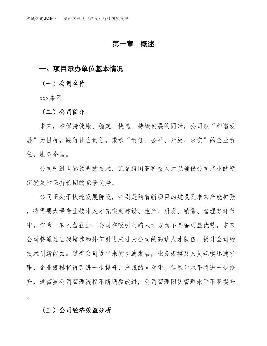 澧州啤酒项目建设可行性研究报告.docx_第5页