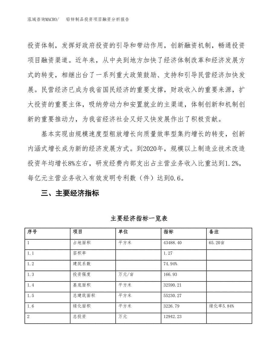 铅锌制品投资项目融资分析报告.docx_第5页