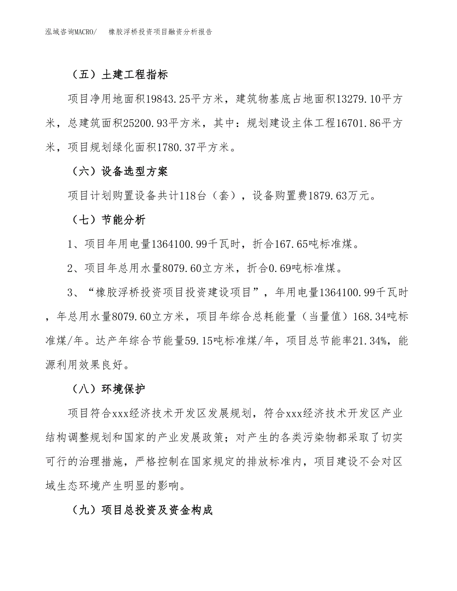 橡胶浮桥投资项目融资分析报告.docx_第2页