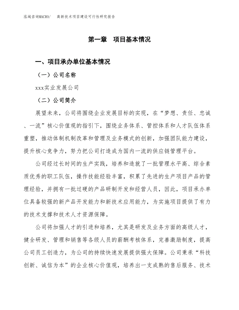 高新技术项目建设可行性研究报告.docx_第4页