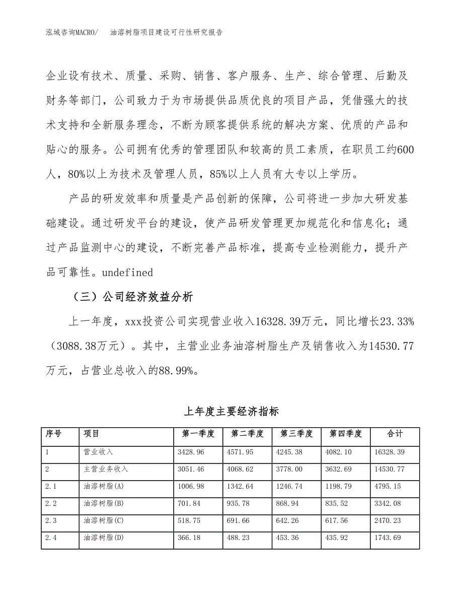 油溶树脂项目建设可行性研究报告.docx_第5页