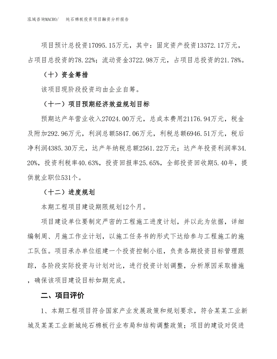 纯石棉板投资项目融资分析报告.docx_第3页