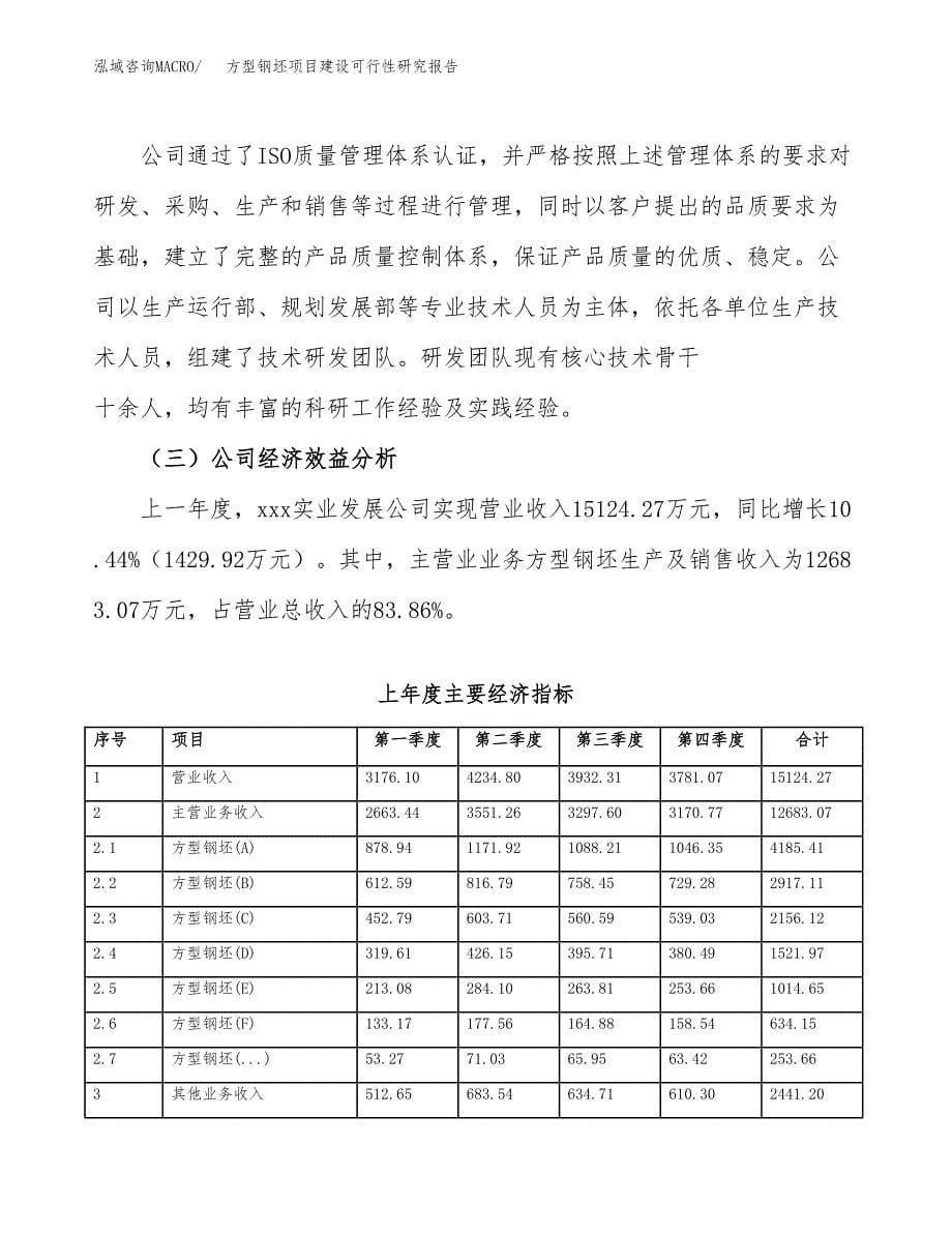 方型钢坯项目建设可行性研究报告.docx_第5页