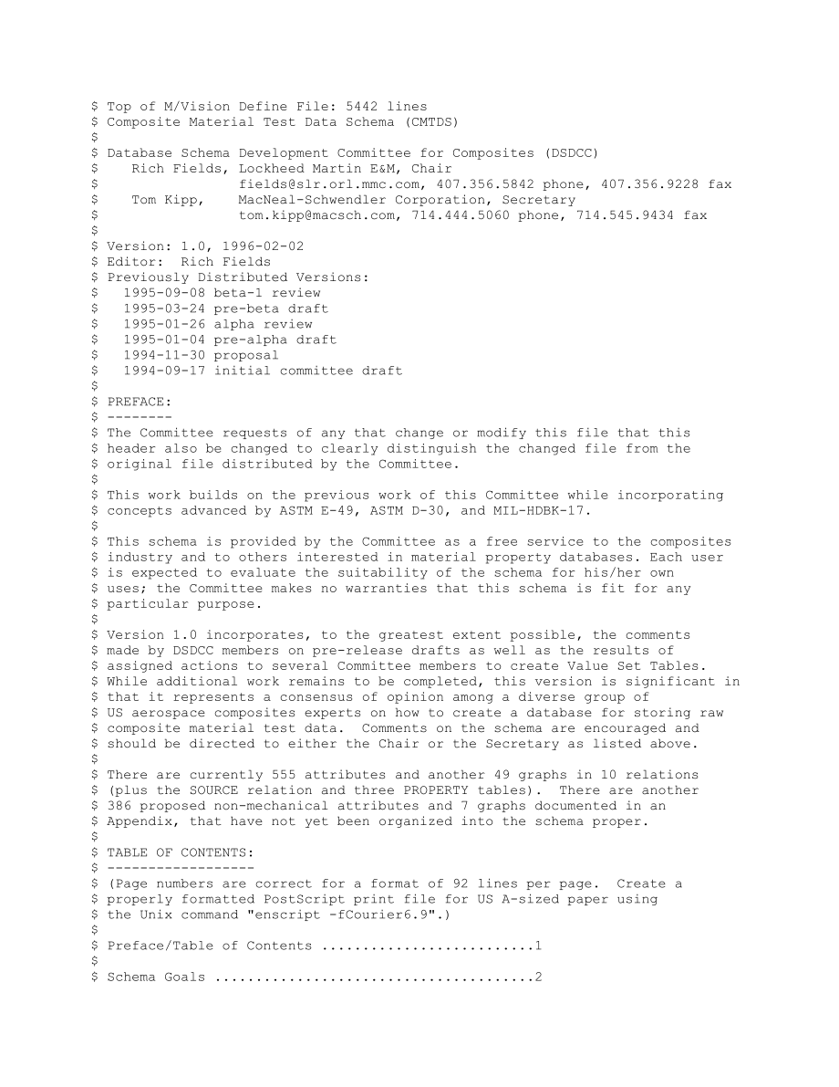 top of mvision define filelines - composites materials_第1页