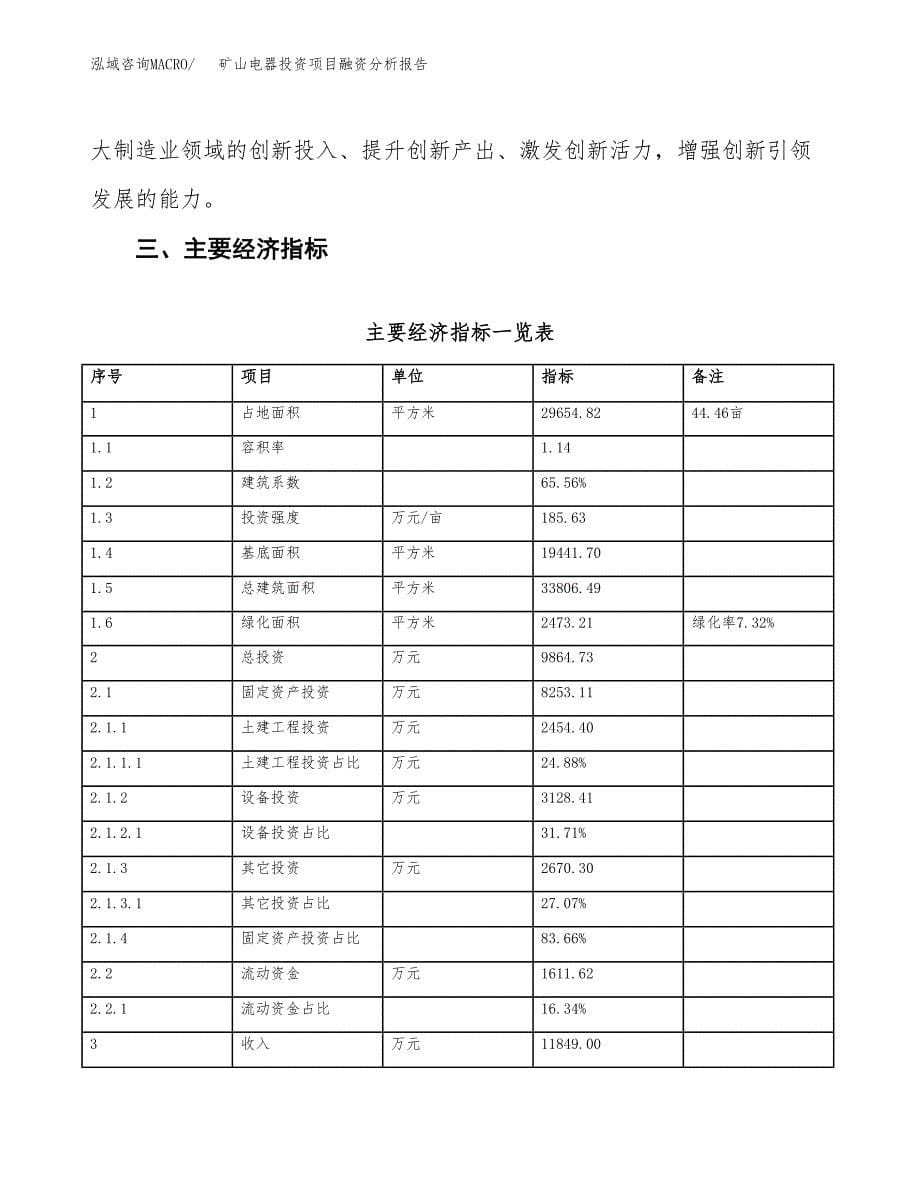 矿山电器投资项目融资分析报告.docx_第5页