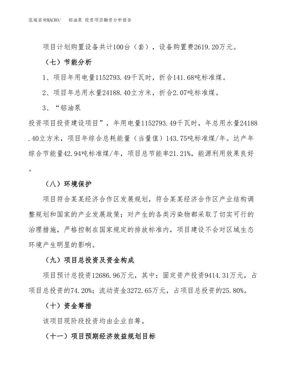 铝油泵 投资项目融资分析报告.docx_第2页