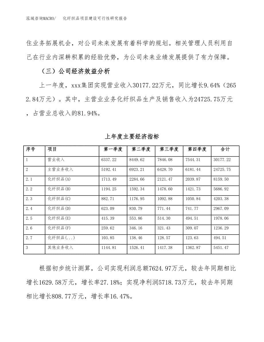 化纤织品项目建设可行性研究报告.docx_第5页