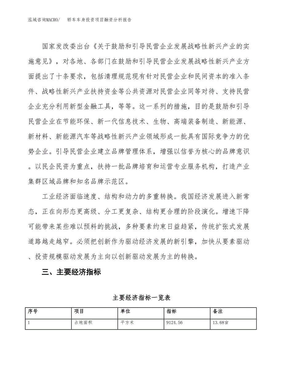 轿车车身投资项目融资分析报告.docx_第4页