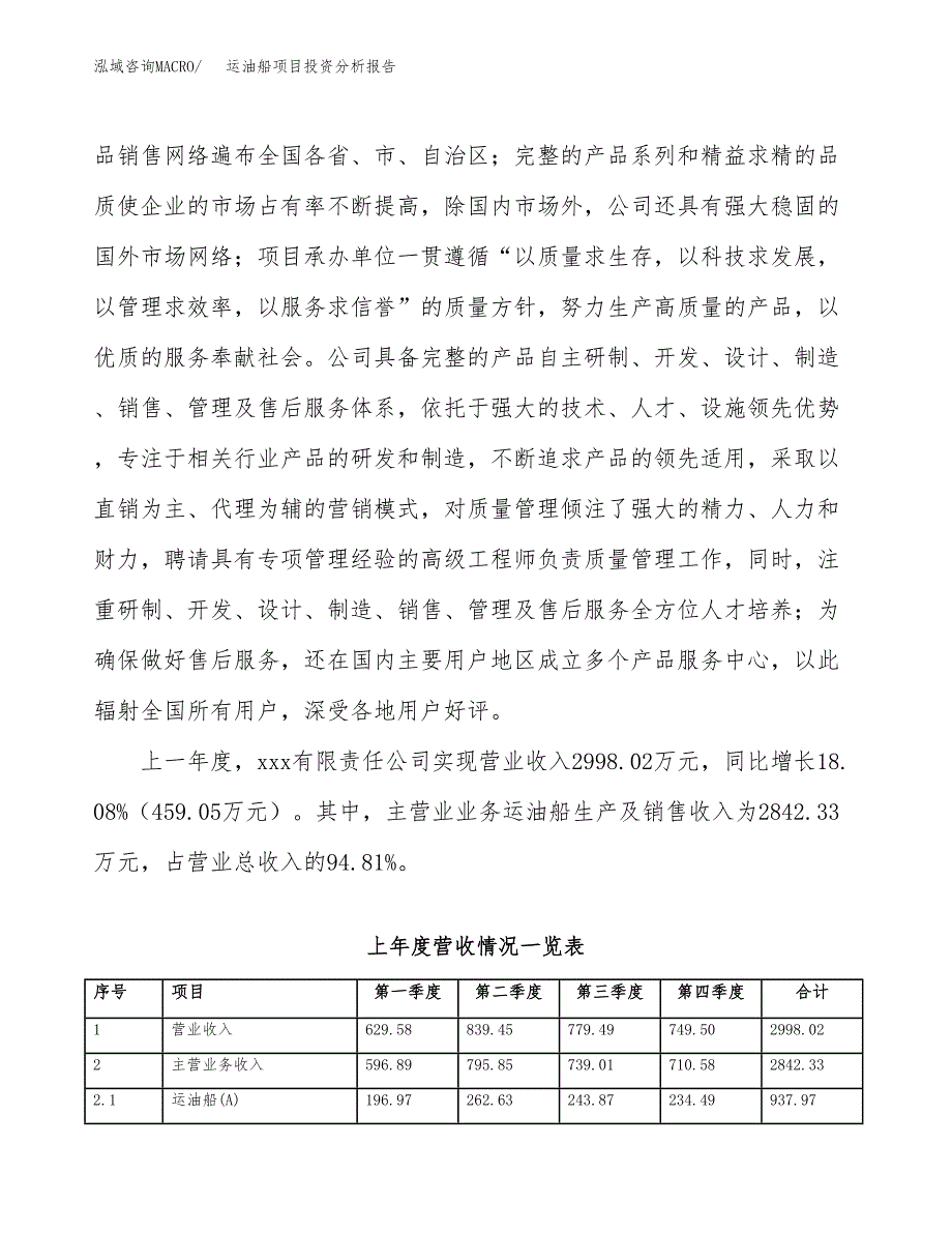 运油船项目投资分析报告（总投资3000万元）（12亩）_第3页