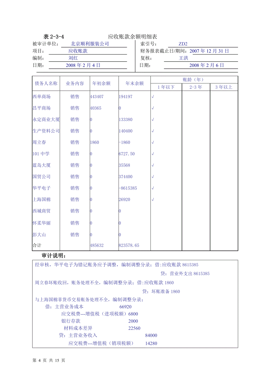 实训三应收预付._第4页